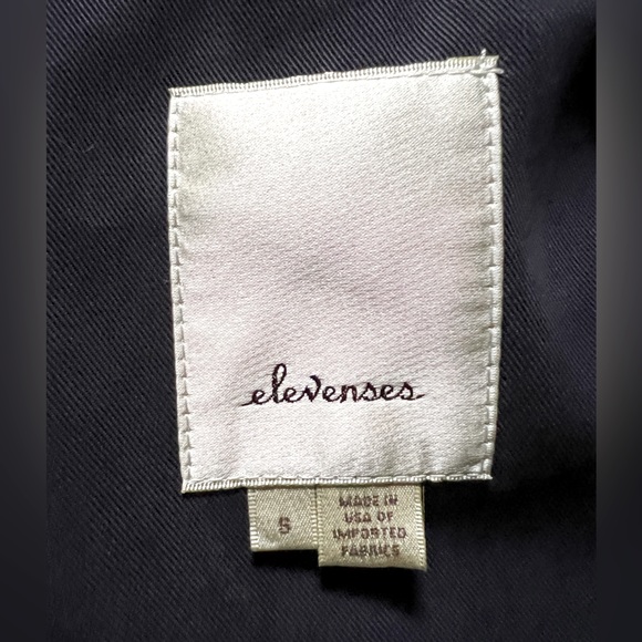 Anthropologie Elevenses Back Bow Detail Navy Vest Sz S - Picture 11 of 11